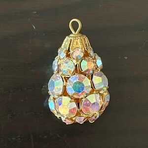 Aurora Crystal Gold Drop Pendant - Women Jewelry